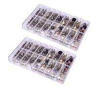 Wlauqueta 2 x Watch Crown Watch Head Watch Parts for Wristwatch Parts Dome Flat Head Watch Accessories Repair Tool Kit for Watchmakers, Photo Color