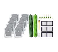 Wlauqueta 26 Pieces Vacuum Series for I7 E5 E6 I3 Side Brush Filter Roller Brush