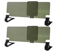 Wlauqueta 2X Clip on Car Anti Dazzle Shade Visor Extension