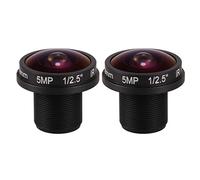 Wlauqueta 2X HD CCTV Fisheye Lens 5MP 1.8mm x 0.5 1/2.5 F2.0 180 Degree for Video Surveillance Cameras CCTV Lens