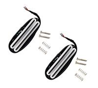 Wlauqueta 2x Hot Rail Pickups Double Track 11K Alnico5 Guitar Fit Pickup Electric Guitar, White