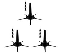 Wlauqueta 3 x Portable Metal Folding Trumpet Stand with 5 Trumpet Feet