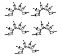 Wlauqueta 30pcs Chrome Replacement Tremolo Bridge Set for Electric Guitar
