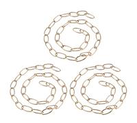 Wlauqueta 3pcs 1M Duty Chain for Vintage Chandelier Hanging Lamp,French Gold