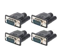Wlauqueta 4 Pieces VGA Series Virtual Display Adapter Male Socket Dummy EDID Headless Emulator Ghost Lock Plate VGA Video Card Spoofer
