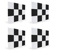 Wlauqueta 48 Pieces Series Acoustic Foam Board, Sound Insulation Corner Cushion for Studio Ceiling Playroom, 2.5 x 30 x 30 cm