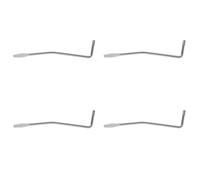 Wlauqueta 4X 5.0mm Silver Steel Rocker Arm Vibrato Lever for Electric Guitar Instruments