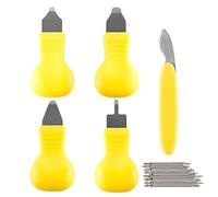 Wlauqueta 5 Pcs 8 Extra Size Watch Opener Case Remover Knife Repair Tool, Yellow