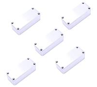 Wlauqueta 5 Pcs Aluminum Trampling Drum Effects 1590A Style Pedal Case for Guitar