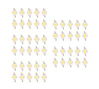 Wlauqueta 50 Pieces High 2 Pins 3W Warm White LED Bead Emitters 100-110LM