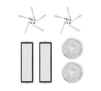 Wlauqueta 6 Pieces Replacement Parts Kit for W10 Robot Vacuum Cleaner Washable HEPA Filter Mop Cloth Side Brush