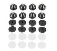 Wlauqueta 8 Sets Speaker Stands Feet Foot Pad Alloy Metal (Non) Spikes Floor Foot Nail M23X20