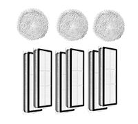 Wlauqueta 9 Pieces SERIES Washable Hepa Filter Mop Accessories Replacement for W10/W10 Pro Robot Vacuum Cleaner Parts