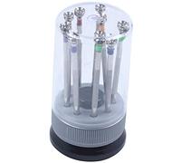 Wlauqueta 9Pcs 0.8mm-2.0mm Watch Screwdriver Screw Driver Kit Repair Tools Set for Watches Glass