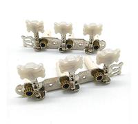 Wlauqueta A Pair of Guitar Tuning Pegs Machine Tuners White for Guitar Part Accessories Classical Guitar