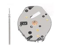 Wlauqueta AL35 Three-Hand Movement with Movement Handle Replacement High Quartz Watch Movement Movement with Three Hands A35 Without Calendar, Silver