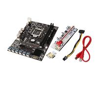 Wlauqueta B250C BTC Mining Motherboard + VER010X PCIE Riser 12XPCIE to USB3.0 GPU Slot LGA1151 Support DDR4 RAM Desktop Motherboard