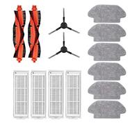 Wlauqueta Compatible with Mi Robot Vacuum Cleaner Pro P Cleaning Robot STYTJ02YM, Main Sides Brush Hepa Filter Mop Cloth