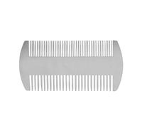 Wlauqueta Double Action Stainless Steel Credit Card Size Comb Wallet Comb Pocket Comb Anti-Static Hair Comb Beard Comb for