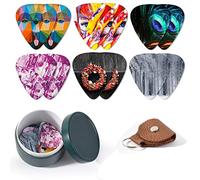 Wlauqueta Electric Guitar Plectrum Acoustic Music Plectrums 0.71 mm Thick Guitar Accessories Set