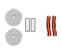 Wlauqueta For W10 Vacuum Cleaner Accessory Kit, Main Side Brush, HEPA Filter, Replacement Mop Cloth Replacement Parts