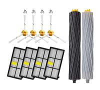 Wlauqueta HEPA Filter and Brush Kit for Series 800900 860870880890960 Robot Vacuum Cleaner Parts Accessories