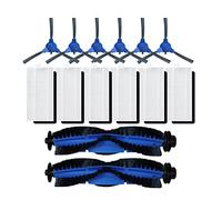 Wlauqueta HEPA Filter Main Side Brush for Robovac 11S, 12, 15T, 15C, 25C, 30, 30C, 35C Components Robot Cleaner