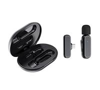 Wlauqueta Lavalier Microphone 2.4G Type-C Live Broadcast Noise Cancelling Microphone for Recording Video Noise Reduction