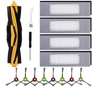 Wlauqueta Main Side Brush Filter Replacement Accessories for Ozmo 920, 950, T8, N8, T9 Series Robot Vacuum Cleaners