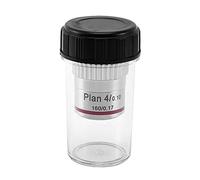 Wlauqueta Microscope Plan Achromatic Objective Lens 4X Biological Metallurgical Microscope Objectives