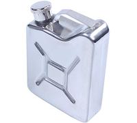 Wlauqueta Mini Stainless Steel 5Oz Hip Flask Liquor Alcohol Gas Petrol Can