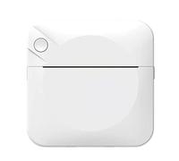 Wlauqueta Mini Thermal Label Printer Student Bad Question Barcode Printer Photo Label Printer Multifunctional Portable White