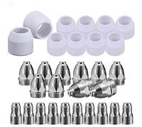 Wlauqueta P80 Plasma Cutting Consumption Material Kit, Plasma Nozzle, Electrode, P-80 Cutting Plasma Cutting 1.5 mm Pack of 30