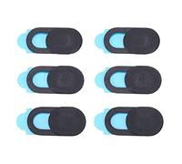 Wlauqueta Pack of 6 Plastic Camera Protection Stickers for Laptops, Tablets, PCs, Mobile Phones, Black