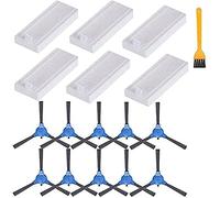 Wlauqueta Parts and accessories are suitable for R300 robot vacuum cleaner 1400 Pa, 6 filters and 10 brushes