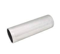 Wlauqueta Professional Guiro Stainless Steel with Scraper Merengue Latin Musical Instrument Percussion 10 Inch X3 Inch Open Ends