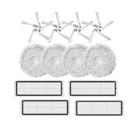 Wlauqueta Replacement HEPA Filter Kit for W10/W10 Pro Vacuum Cleaner Side Brush Mop Cloth Vacuum Cleaner Parts