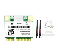 Wlauqueta RTL8822CE WiFi Card + Antenna Kit 1200Mbps 2.4G+5Ghz 802.11AC Network Mini PCIe BT 5.0 Support Laptop/PC/11
