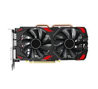 Wlauqueta RX580 8GB for DDR5 256BIT 2048SP 1284M/8100MHz PCI-E3.0 16X 3XDP 1XHD 1XDVI 8Pin Dual Fan Card