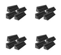 Wlauqueta Soundproof Foam Studio Acoustic Panels 16 Pieces Wedge Trap Sound Processing Wedges Sound Panels 12X12X48cm