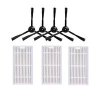 Wlauqueta Sponge Hepa Filter Side Brush Robot Vacuum Cleaner Parts for V55 V50 V5 V5S V3 V3S V50 Pro X5 Accessories