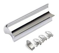 Wlauqueta Stainless Steel Guitar Tone Bar for Dobro, Lap Steel Guitar, Hawaiian Guitar, Electric Guitar Accessories,Silver