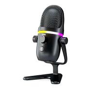 Wlauqueta USB Condenser Microphone RGB Esports Gaming Microphone Desktop Microphone Computer Recording Microphone