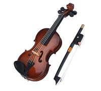 Wlauqueta Violin Music Miniature Instrument Gifts Replica with Case, 8 x 3 cm