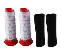 Wlauqueta Washable Main Stick Filter + Foam Insert for Athlet Vacuum Cleaner (2 of each)