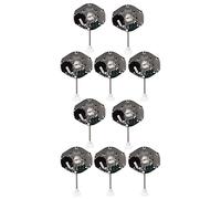 Wlauqueta Watch Movement, Quartz Watch Movement Accessories 10 Pieces Series SL68 Repair Spare Parts, Black
