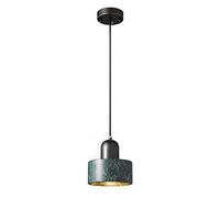 WLBHWL 5.9'' Natural Marble Pendant Lights Kitchen Island Hanging Lights Unique Marble Lampshade Industrial Chandelier Nordic Hanging Ceiling Lighting Fixture for Dining Room,Bedside,Kitchen,Hallway