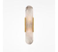 WLBHWL Alabaster Wall Sconce, Modern Indoor Lighting, Spain Natural Marble, G4 Socket, Living Room, Dining Room, Stairs, Bedroom