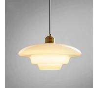 WLBHWL Art Home Decor White Glass Bedside Pendant Lights - Over Dining Room Table, Kitchen Island, Entrance Lighting