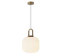 WLBHWL Milk Glass Pendant Light Fixture For Kitchen Island, Gold Vintage Chandelier Adjustable Hanging Ceiling Lighting Fixture For Dining Room, Living Room, Stairway, Hallway, Or Entrance